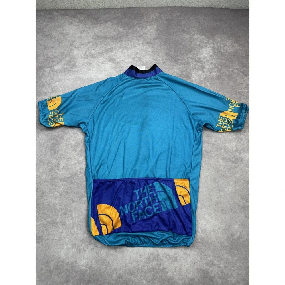 Vintage The North Face Cycling Jersey Small USA Made‎ 90s Bike Shirt Tee